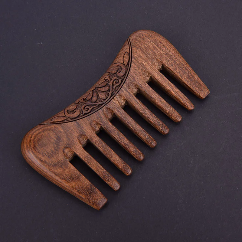 

Meridian Comb Portable Scalp Massage Wide-toothed Solid Wood Comb Natural Ebony Anti-static Massage Comb