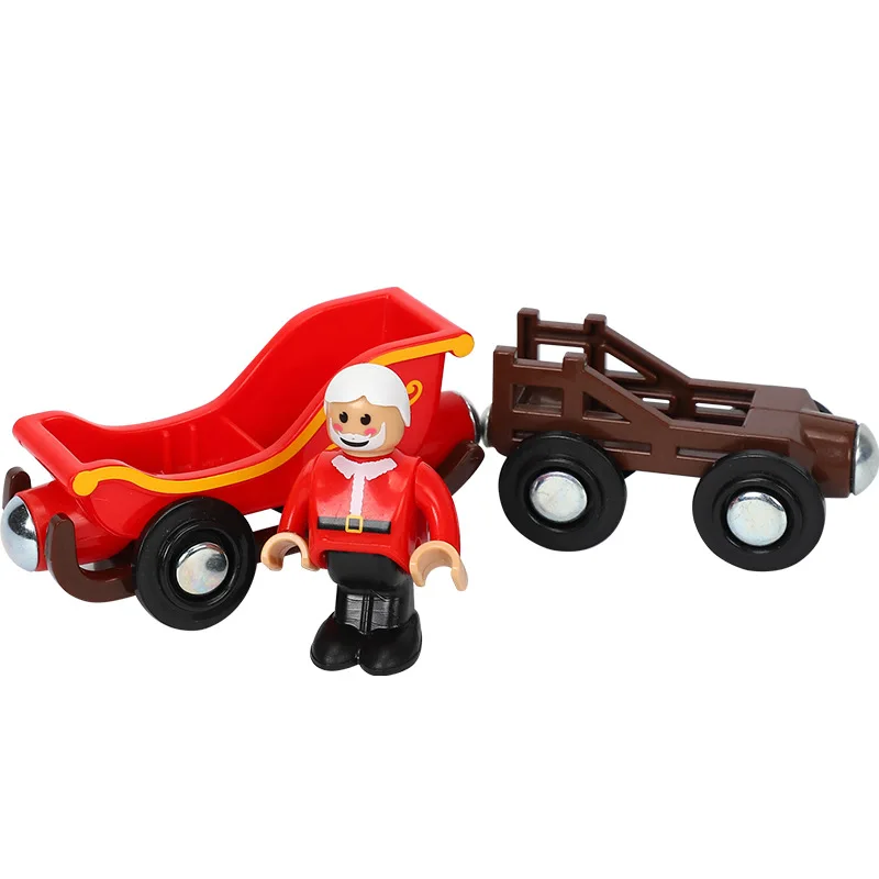 

Wooden Magnetic Car Scene Helicopter Compatible with Wood Track Toys for Children