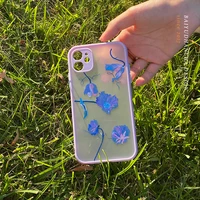 luxury fashion oil painting flower phone case for iphone 12pro max mini 11 x xs xr 7 8 plus 6 6s 5 se 2020 cute soft tpu cover