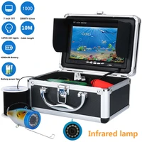 7 inch inch underwater fishing video camera kit 12 pcs led infrared lamp lights video fish finder lake under water fish camera