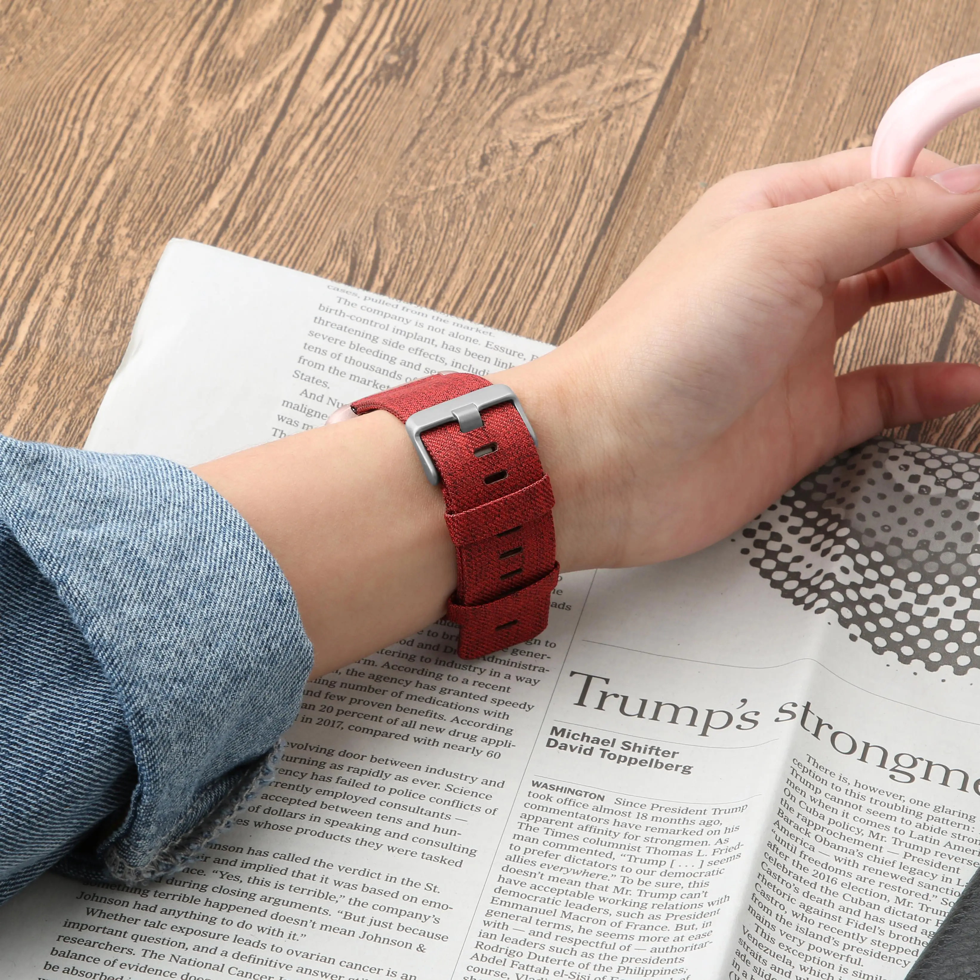 Холщовый ремешок для умных часов Fitbit Versa нейлоновый холщовый браслет аксессуары