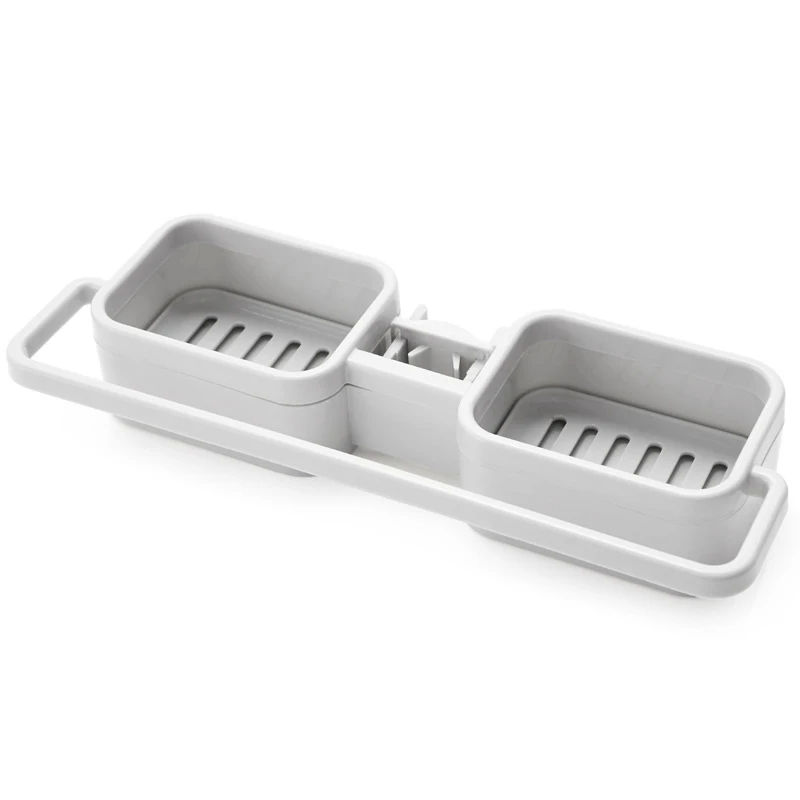 

Multi-functional Kitchen Storage Shelf Organizer Sink Faucet Sponge Soap Cloth Drain Rack Holder Shelf No Drill Required FOU99