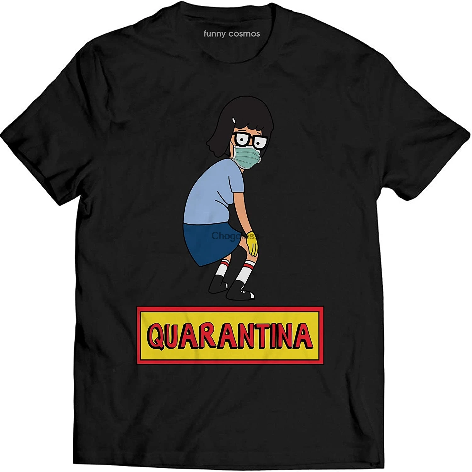 Tina Belcher Quarantina забавная Классическая футболка с рисунком поклонника гамбургера