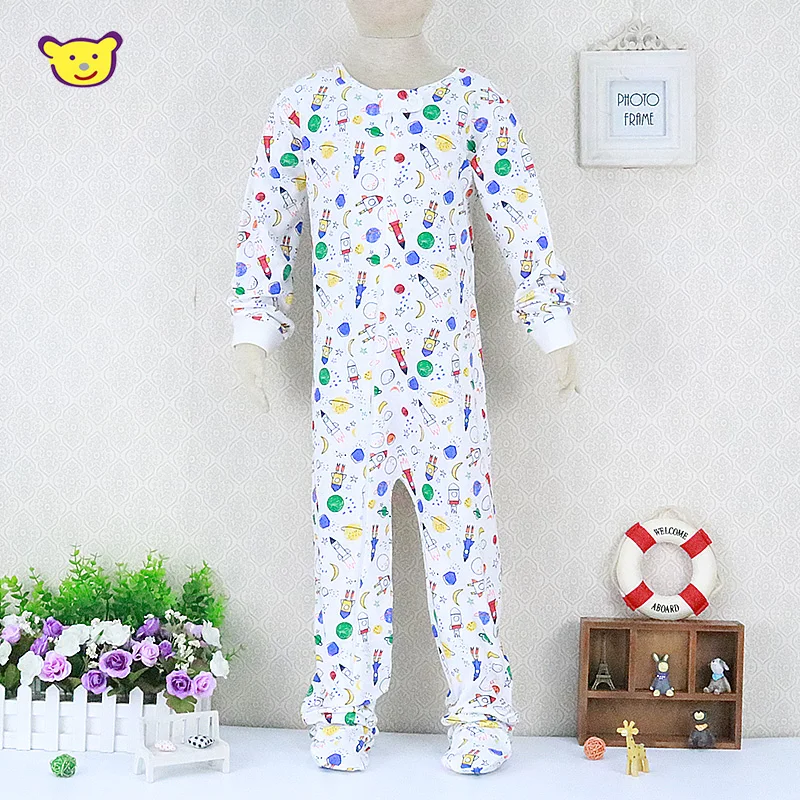 Children 100% Cotton Rompers for Winter Spring Long Sleeve Boys 3 to 7 Years Baby Girls Clothes | Мать и ребенок