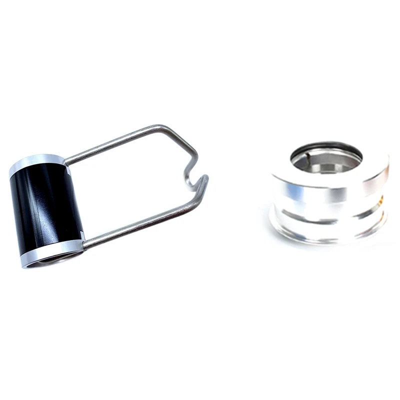 

2 Pcs Bicycle Accessories1 Pcs 44mm CNC Folding Mountain Bike Headset & 1 Pcs Front Light Bracket Bike Light Holder