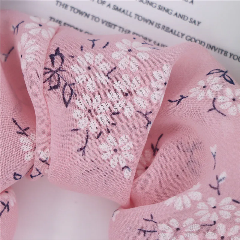 Женский хвостик для волос с милыми цветами модные летние эластичные резинки