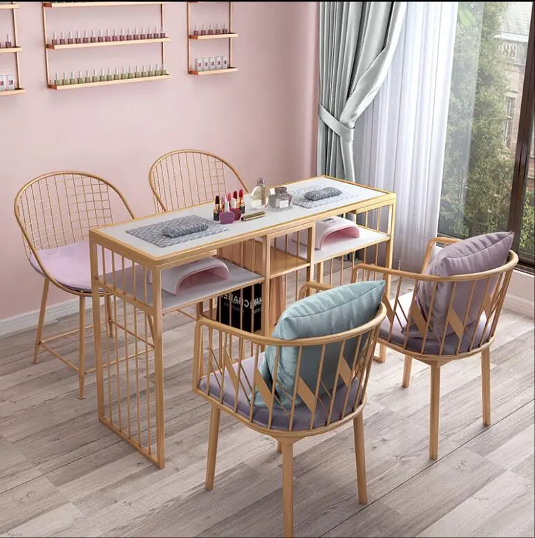 Набор стульев для маникюра мраморный одинарный двойной по специальной цене