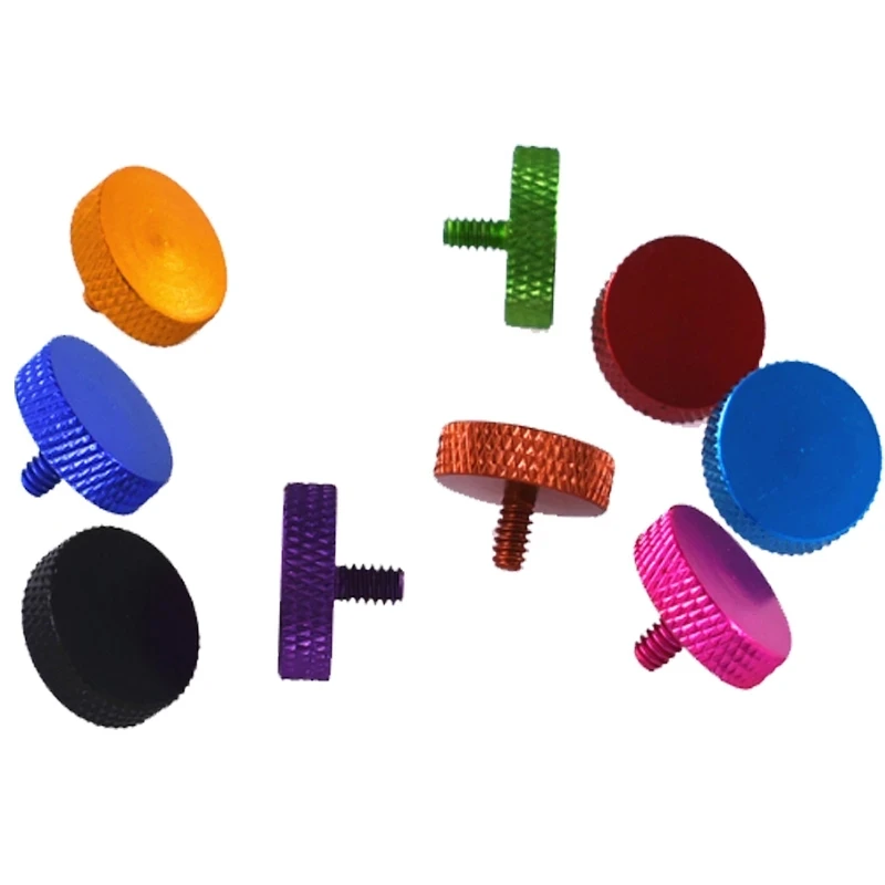 Винт ручной затяжки из алюминиевого сплава перегородка PCI многоцветные рифленые