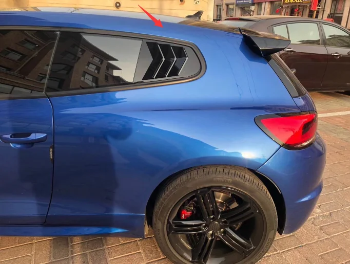 Для Volkswagen Scirocco жалюзи Внешнее украшение Спойлер ABS Материал углеродное волокно