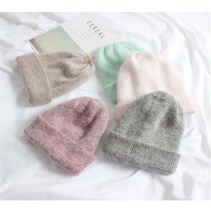 2019 новая осенняя и зимняя шапка из кроличьего меха Женская ветрозащитная теплая