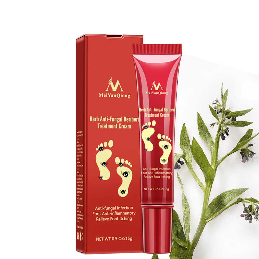 

Herbal Effective Foot Cream Treatment Anti Fungal Infection Onychomycosis Paronychia Toe Fungus Gel Repair Dry Crack Feet Care