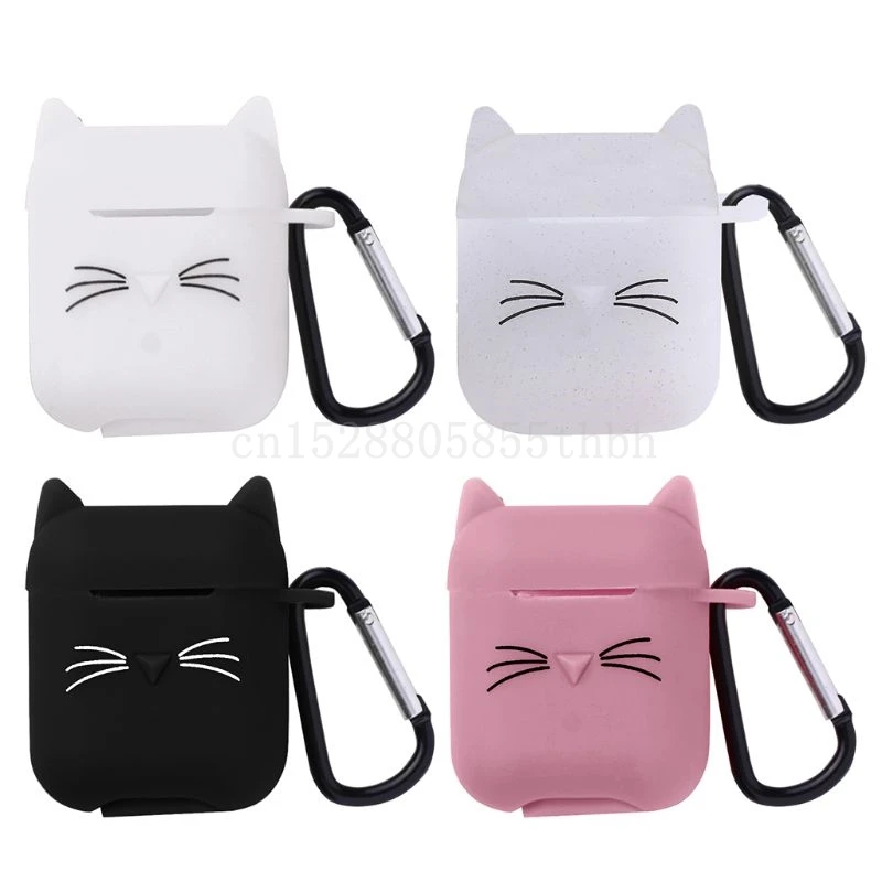Защитный чехол с изображением бороды кота Мягкий силиконовый карабином для