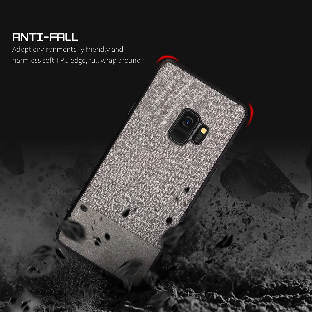KISSCASE Cloth Leather Case For Samsung Galaxy A50 A70 S10 S8 S9 Plus S7 Edge Splice Cover for Note 8 9 10 S10E Coque |