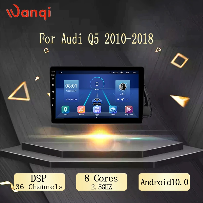 Android 10 0 автомобильный DVD GPS мультимедийный плеер для Audi Q5 2010 2018 DSP AHD Навигатор