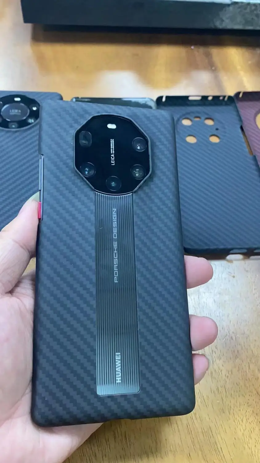 

Обновленный чехол для телефона из настоящего углеродного волокна Huawei Mate40 RS, ультратонкий противоударный чехол из углеродного волокна для ...