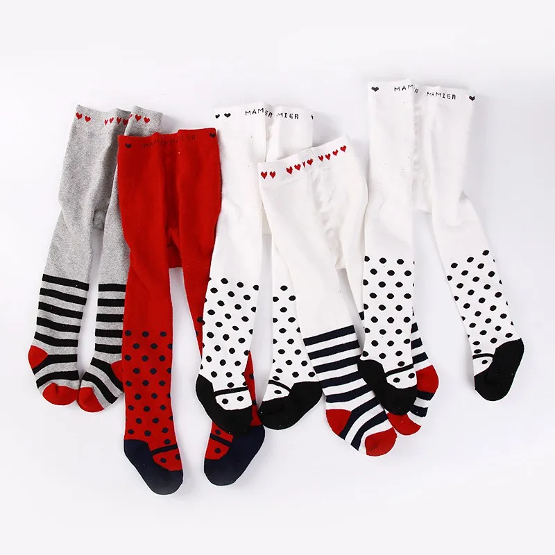 Колготки для маленьких девочек и мальчиков колготки новорожденных в горошек