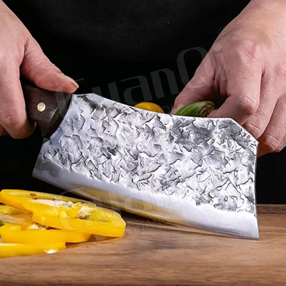 Острый нож шеф-повара ручной работы сверхмощный кухонный мясника из