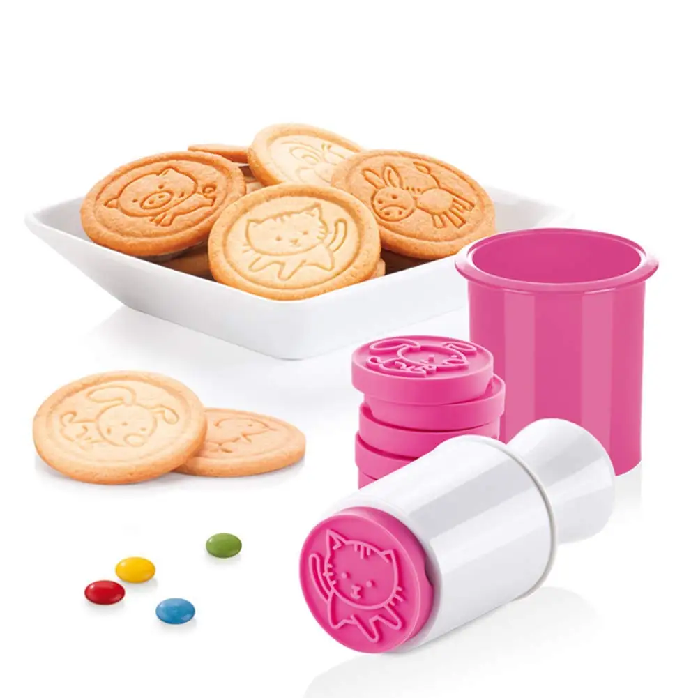 6 шт./компл. DIY для нарезки печенья в виде Мультяшные печати формы Рождественский