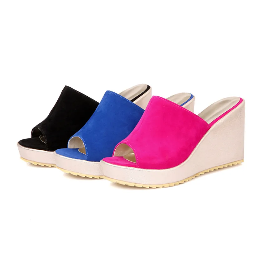 

High Heel Platform Sandals Female Summer Wedges Women Thick Bottom Shoes Wedge Open Toe Women's Sandals Big Size 34 - 43
