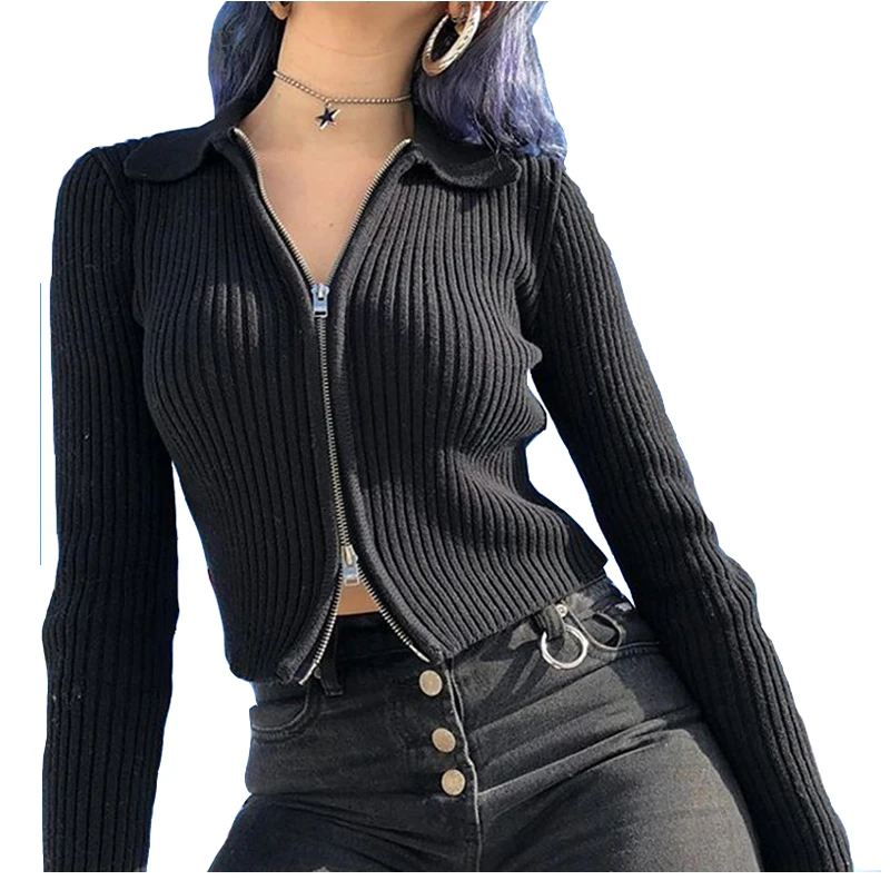 

Женский короткий свитер с длинным рукавом, облегающий топ в европейском и американском стиле, осень 2021