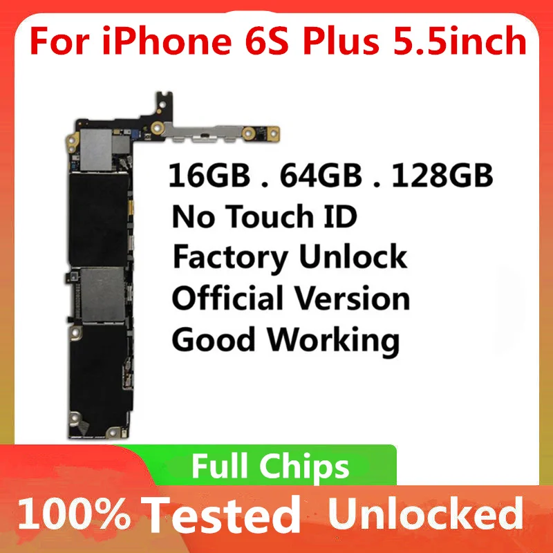 Материнская плата с заводской разблокировкой для iPhone 6S Plus 5 дюйма логическая без