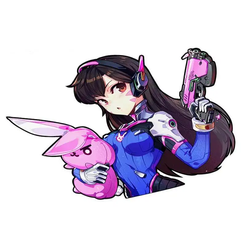 Водонепроницаемая виниловая наклейка на автомобиль Overwatch D.VA 13 см х 8 7 1 шт. |