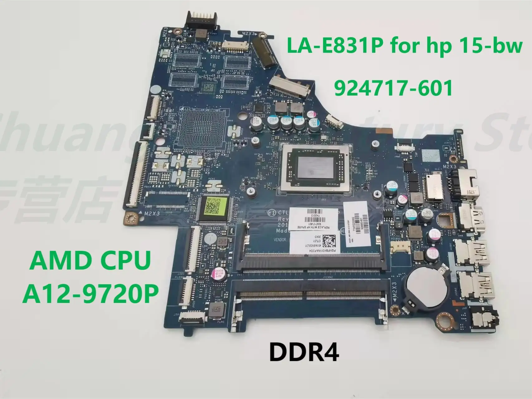 Новая материнская плата LA-E831P применима для ноутбука HP 15-BW CPU:A12-9720P 924717-601 UMA, 100% проверена перед доставкой.