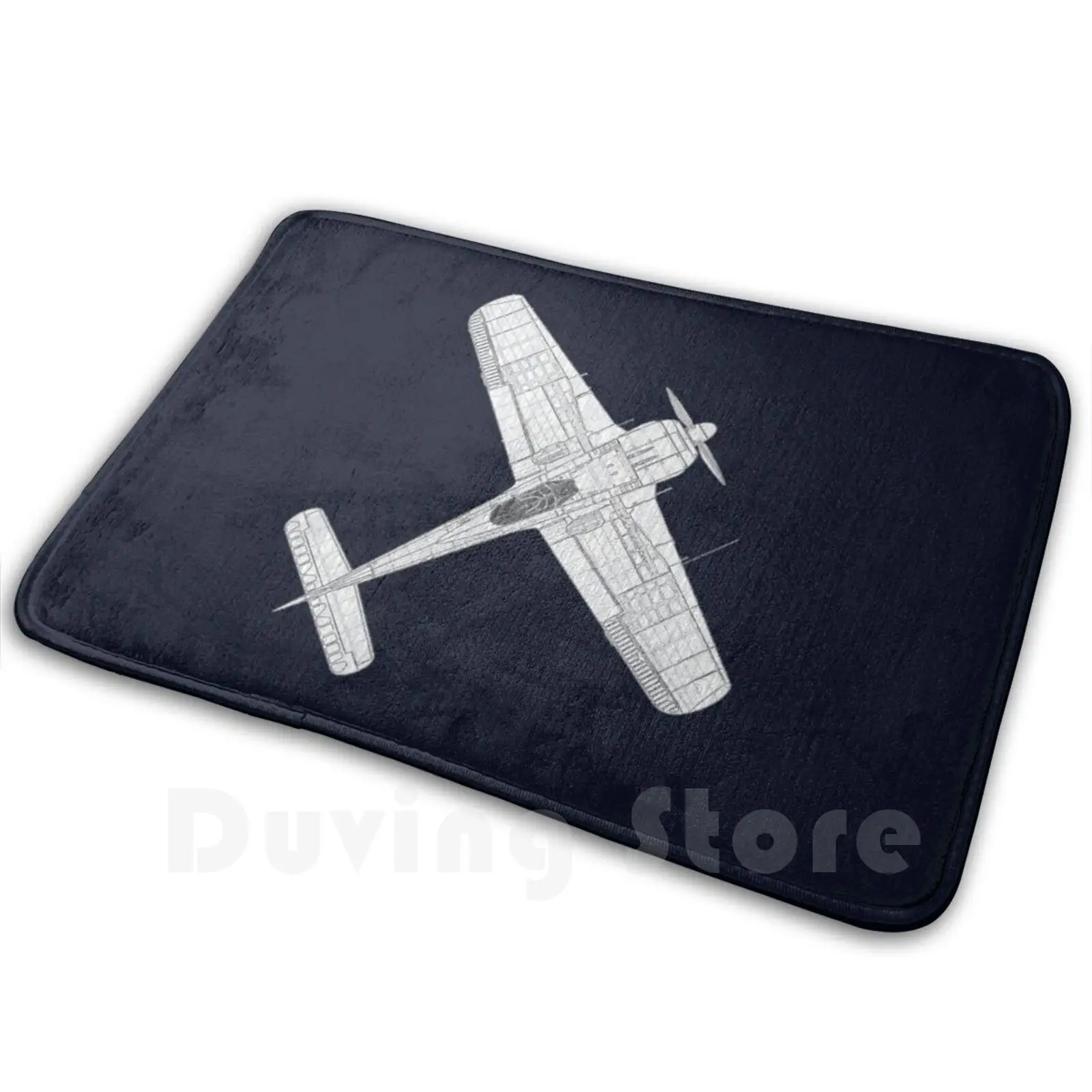 Мягкий Нескользящий Коврик с пропеллером Fw 190