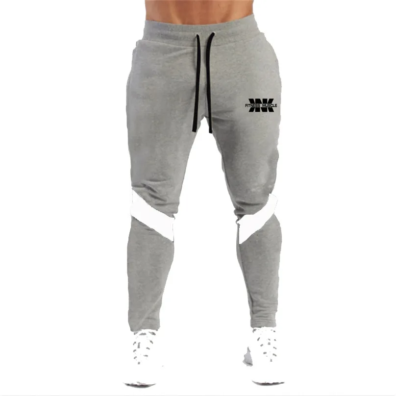 

2021 Casual Printing Men Pants Sports Cotton Gray Men Joggers Loose Sweatpants Plus Size Black Trouser Pantalon Streetwear