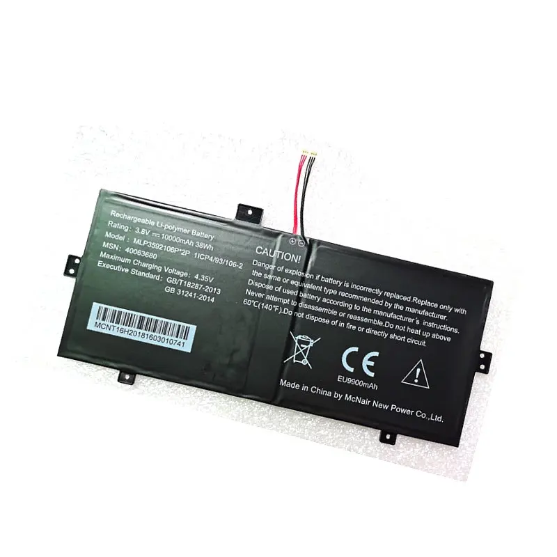 Westrock-computador Portátil Original 10000 Mah para Medion Akoya E2228t mx 5876 Bateria e energia extra p/ tablet