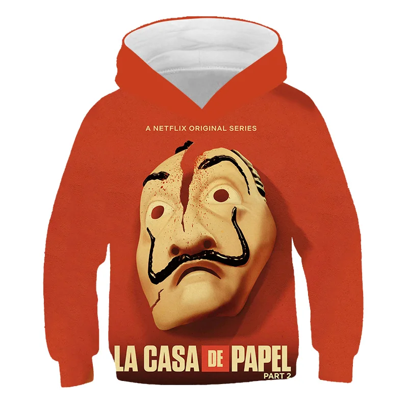 

3D крутой пуловер La casa de papel толстовка с капюшоном модный трендовый стиль Новые повседневные женские/мужские толстовки весенние и осенние То...