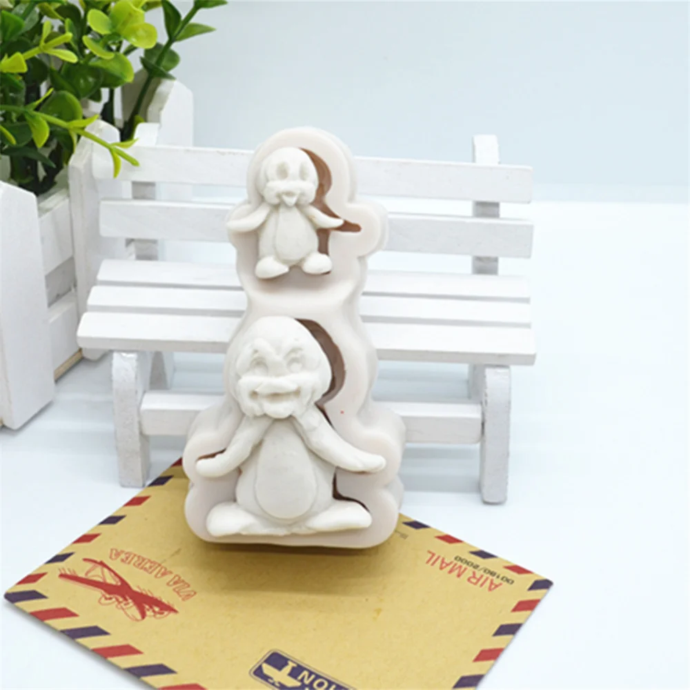 Luyou 1 шт. Прекрасный Пингвин из силикона смолы Fondant (сахарная) пирожных шоколадная