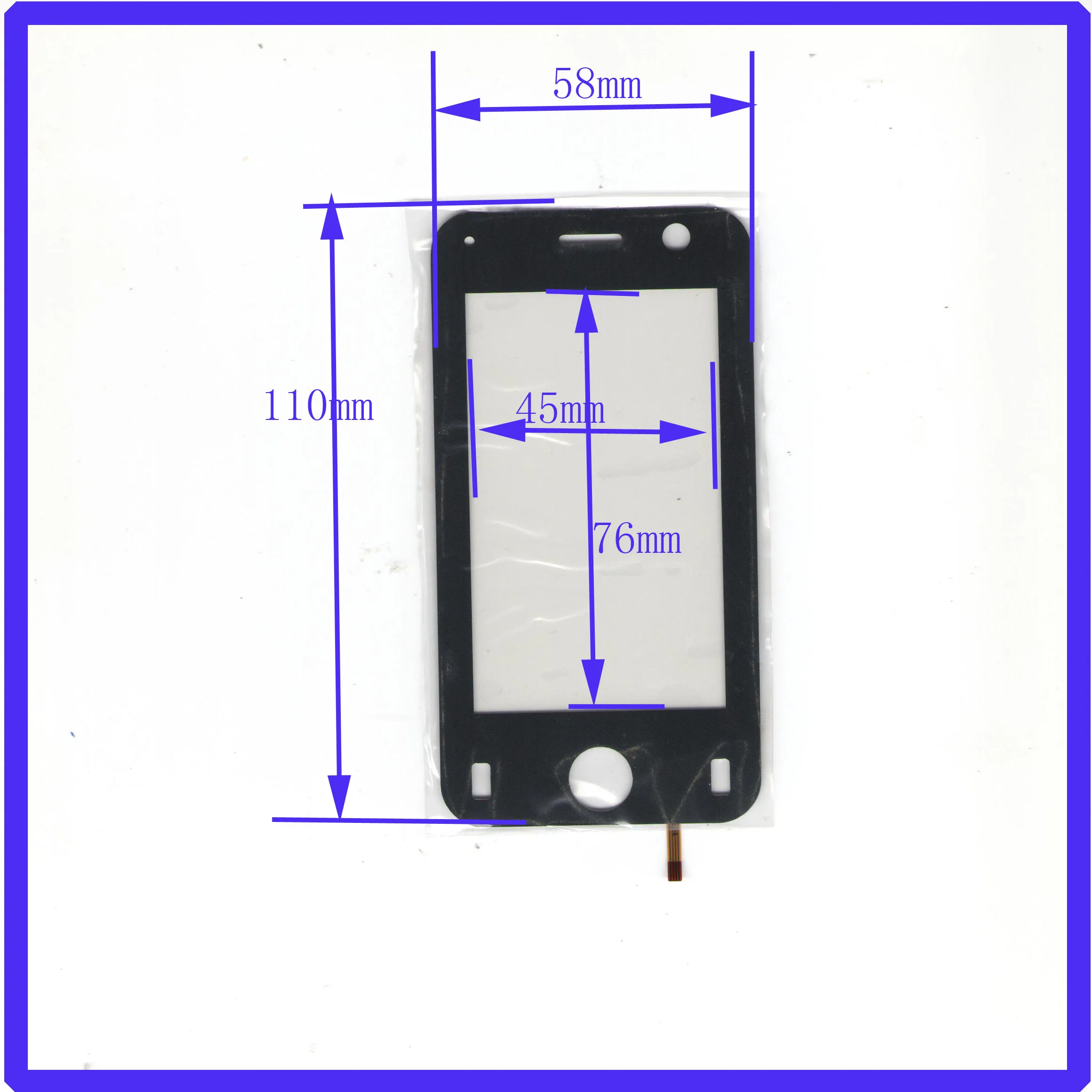 

AH2462 110mm*58mm 4Lines this is compatible For Car DVD touch screen panel 110*58 TouchSensor FreeShipping AH 2462