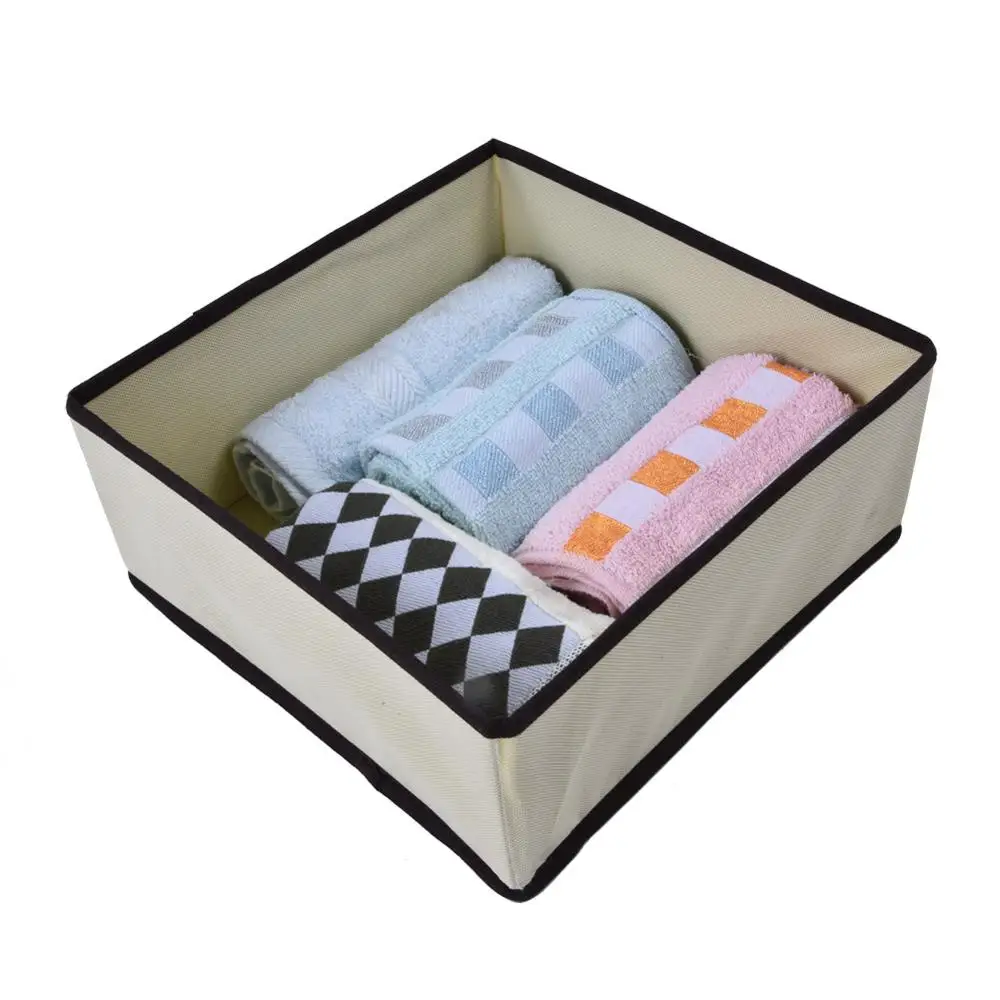 TOPINCN 6Pcs/Set Underwear Bra Organizer Storage Box Drawer Collapsible Closet For Scarfs Socks | Дом и сад