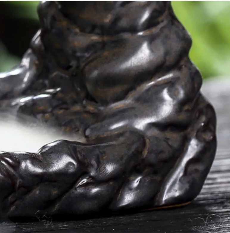 Курильница для благовоний с золотистой головой лошади керамическая креативная