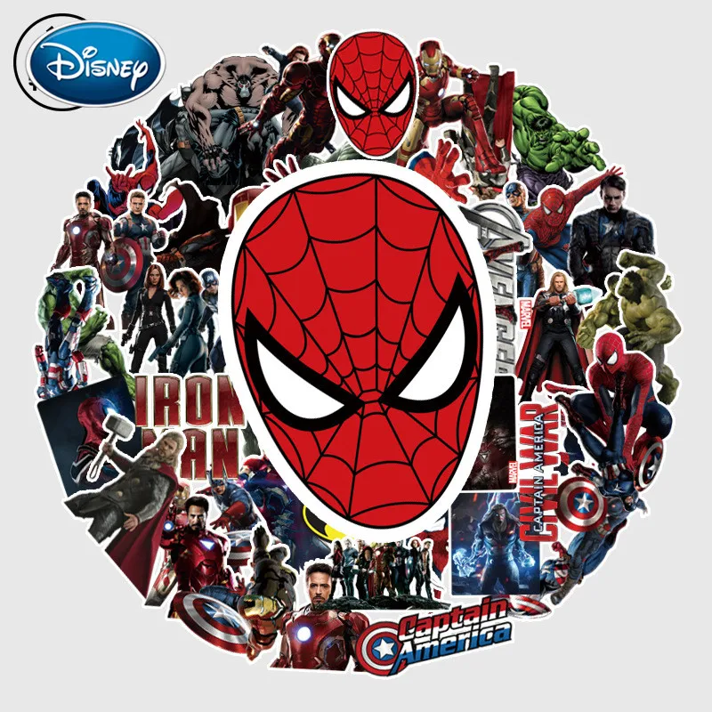 Disney 55 шт Человека-паука героев из мультфильмов наклейки единовременных