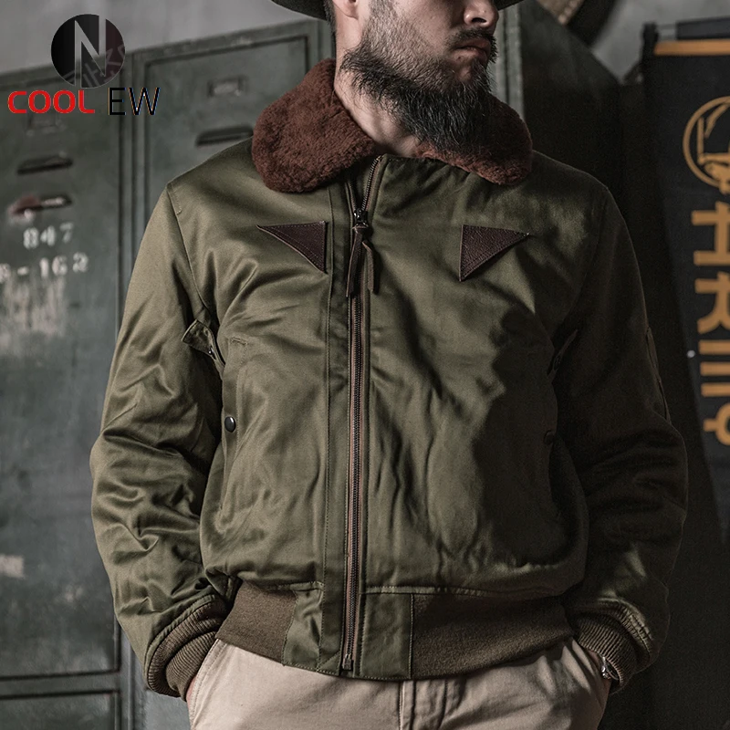 

Винтажная зимняя теплая шерстяная куртка-пилот в стиле 1920-х годов от Bronson USAAF, военные тактические куртки