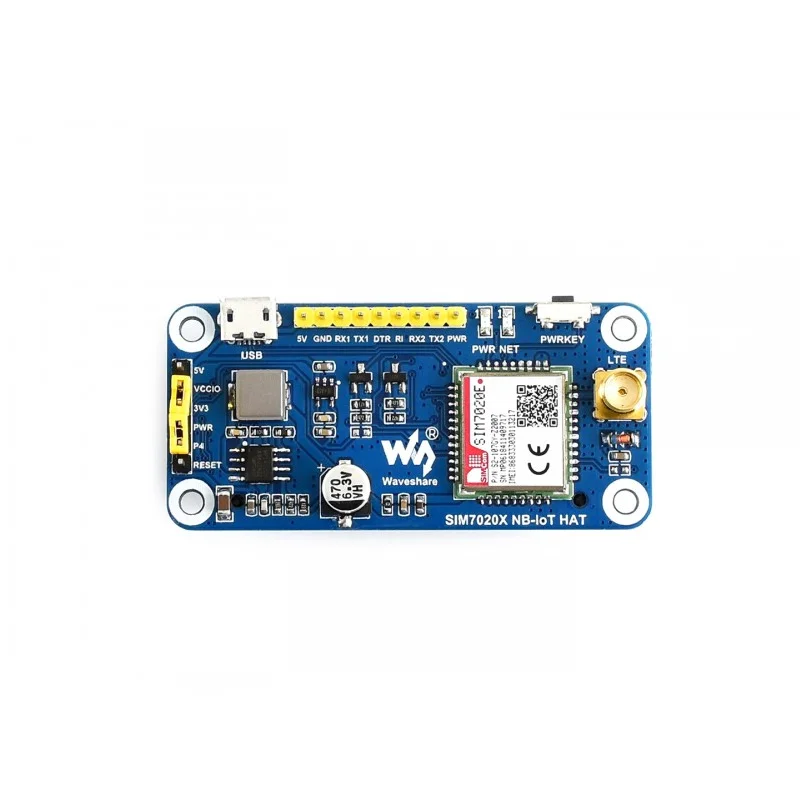 Шляпа Waveshare NB IoT для Raspberry Pi основанная на диапазонах SIM7020E B1/B3/B5/B8/B20/B28 Европы Азии