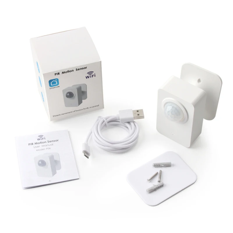 

Tuya PIR Motion Sensor WiFi For Smart Life Infrared Passive Detection, Security Alarm System Detector Remote Work With Alexa
