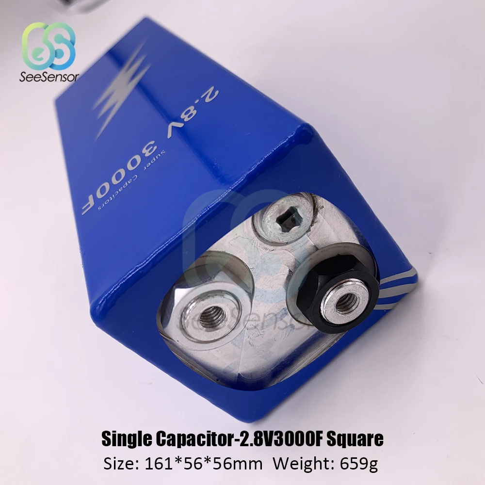 Новая версия супер фарадный конденсатор с алюминиевой крышкой, 2,8 V 3000F 161*56*56 мм супер конденсаторы для передних и задних фонарей Авто Питание