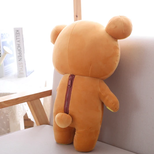 20-80 см Большой размер Rilakkuma пара Плюшевая Кукла Мягкие игрушки Подушка Аниме Желтый курица мультфильм подарки в виде животного для девушки