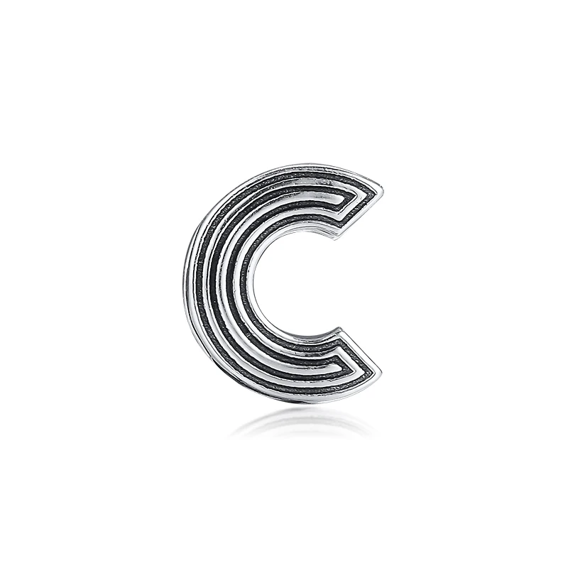 Синий CKK буквы R клип амулеты 925 Fit Pandora рефлексионы браслеты стерлингового серебра Шарм бусины для бусина для изготовления украшений - Цвет: Синий