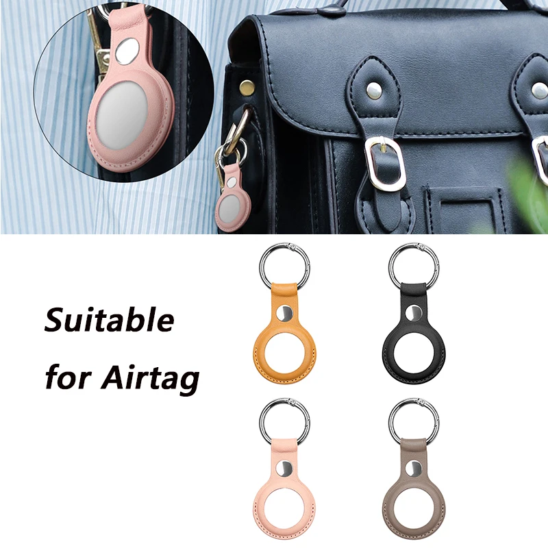 

Роскошный кожаный защитный чехол для Airtag, чехол для брелока, локатор, чехол для Apple airтеги, Прямая поставка