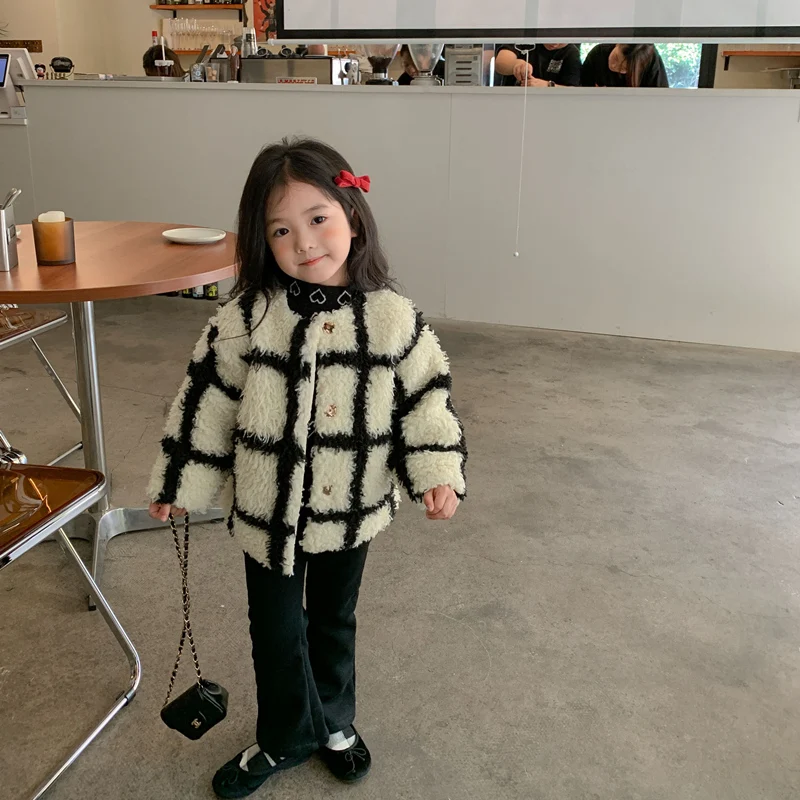 

Girls Baby's Kids Coat Jacket Outwear 2021 Fuzzy Thicken Velvet Winter Autumn Cotton Fleece Sport Overcoat Children's Clothing