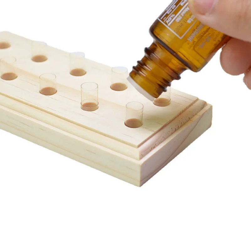 Деревянная подставка для капсул эфирного масла стеллаж образцов DoTERRA сделай сам