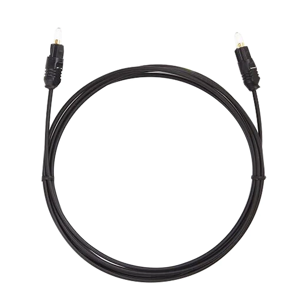 

Fiber Optic Audio Cable Male to Male Braided Digital Optical Fiber Audio Cable with Metal Connectors - 33 Feet (10 Meters)-Black