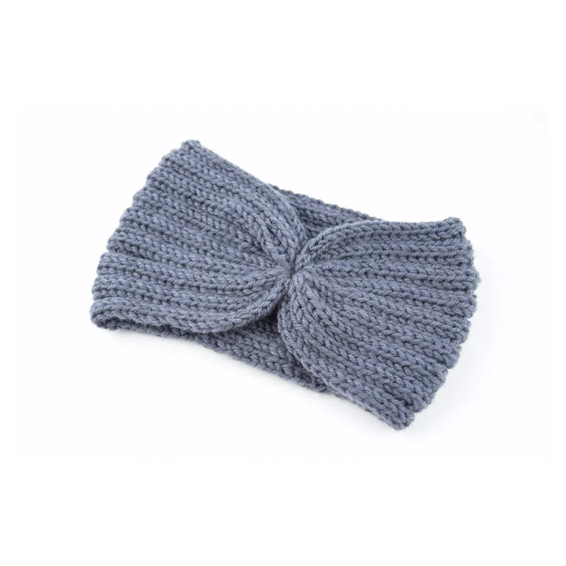 

Winter Ear Warmer Knitted Turban Headband for Women Crochet Wool Headbands Bandana Knot Headwrap Bandage Girls Hair Accessories