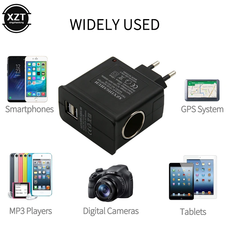 Адаптер для автомобильного прикуривателя 220 В переменного тока в 12 постоянного 1