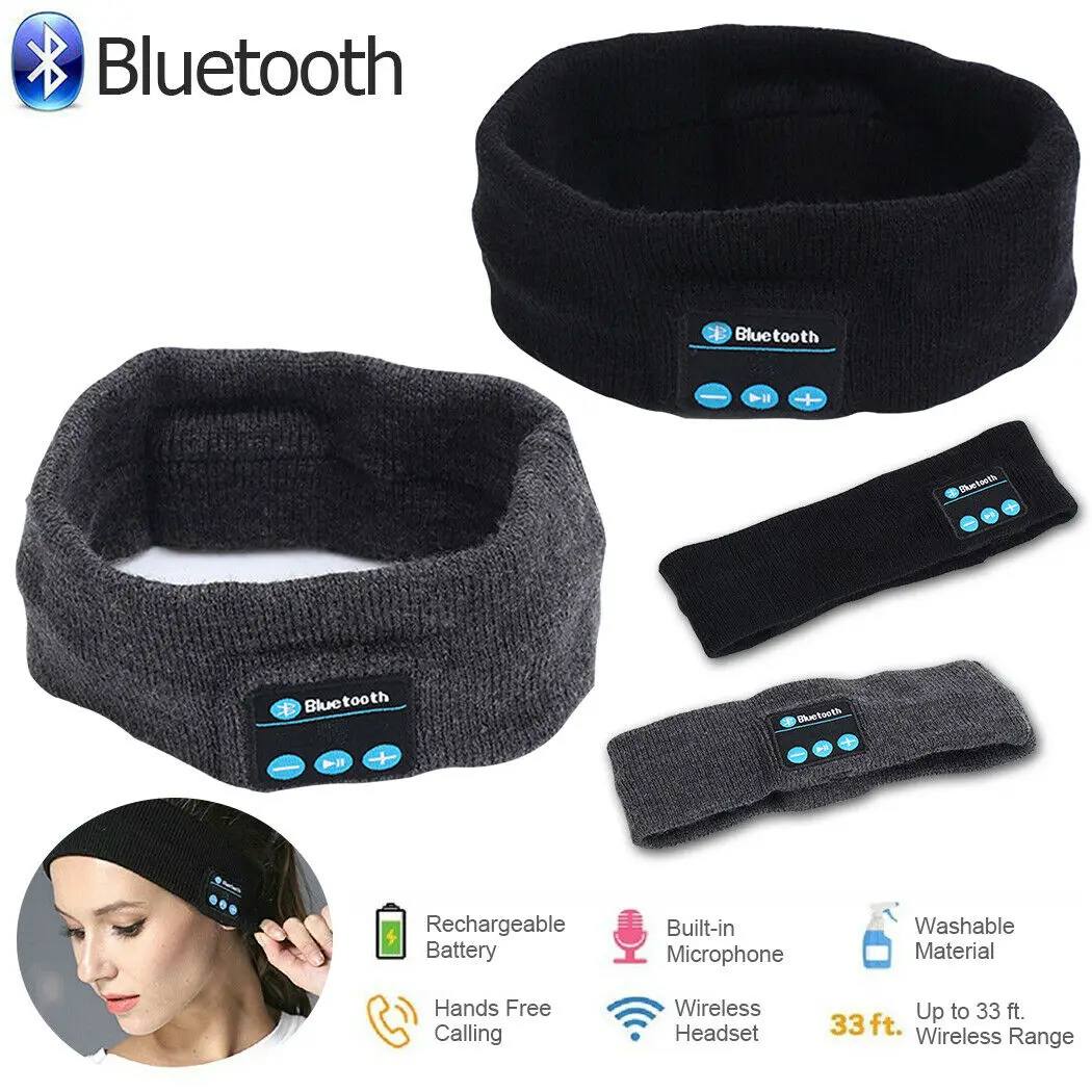 Bluetooth спортивные наушники Hifi беспроводные стерео гарнитура маска для сна плеер с
