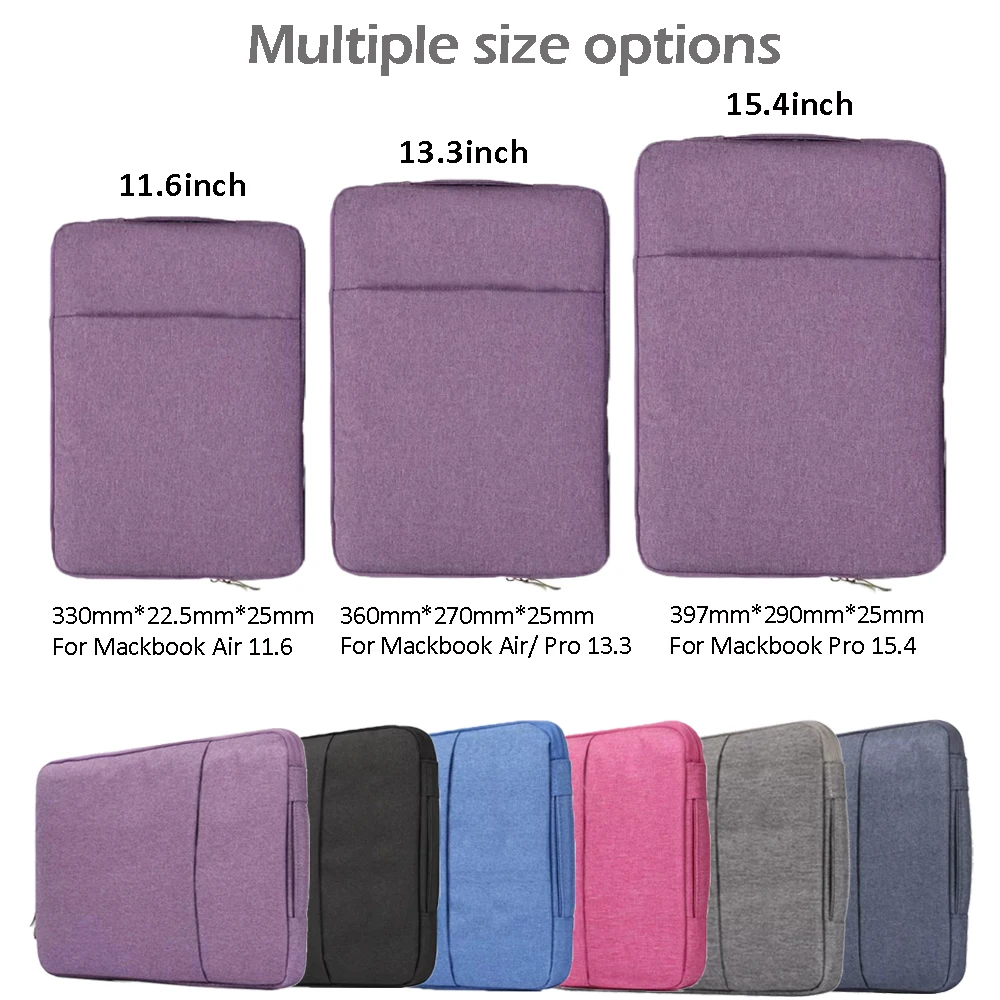 waterproof laptop sleeve bag notebook case for macbook retina pro 13 3 cover for lenovo 11 12 13 14 15 15 6 inch zipper bag free global shipping